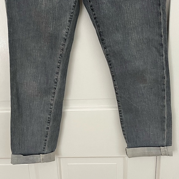 Current/Elliott The Fling Jean 24 Boyfriend Bleached Out Navy Casual Comfy Boho - Picture 5 of 14
